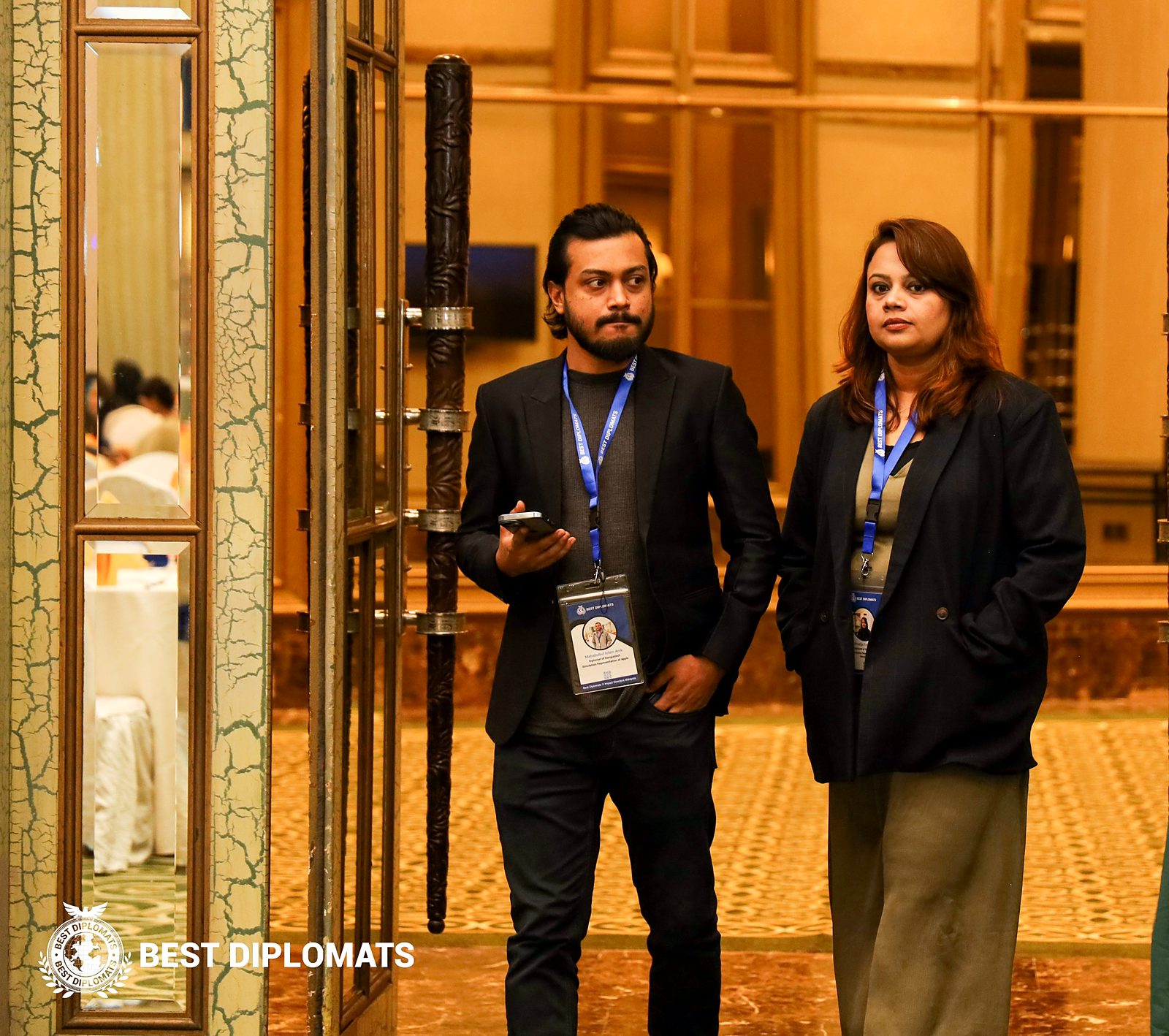 Mahabubul Islam Anik and Khadija Tul Akter at the Best Diplomats Malaysia venue